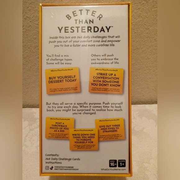 NIB Better Than Yesterday Game🙂 - Picture 2 of 2